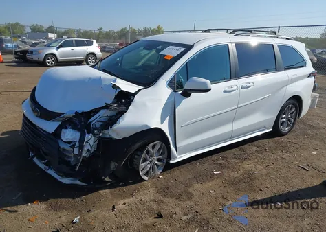 2024 Toyota Sienna Le из США, поврежденный, VIN 5TDKSKFCXRS147050